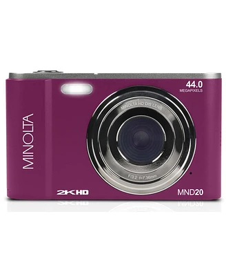 Minolta Minolta MND20 44 Mp 2.7K Ultra Hd Digital Camera (Magenta)