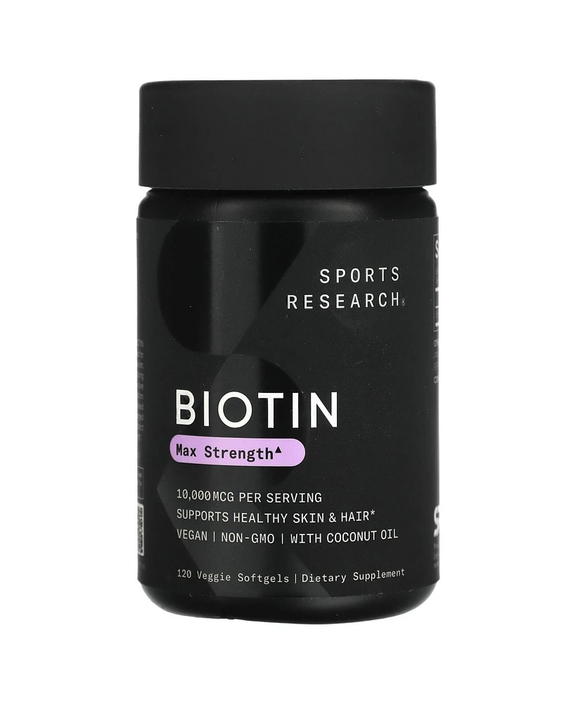 Sports Research Biotin Max Strength 10 000 mcg