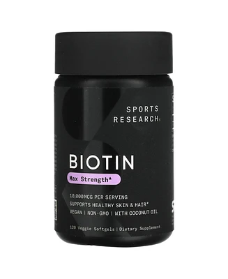 Sports Research Biotin Max Strength 10 000 mcg