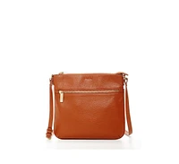 Susu Brown Leather Crossbody Bag