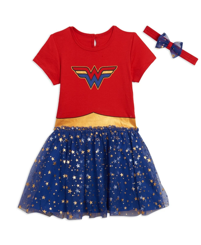 Dc Comics Justice League Wonder Woman Costume Dress and Headband