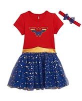 Dc Comics Justice League Wonder Woman Costume Dress and Headband