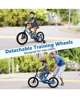 Kids Bike Adjustable with Shock Absorber and Bell Comfortable Safe Ride for Young Cyclists
