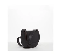 Susu The Sarah Black Leather Saddle Bag