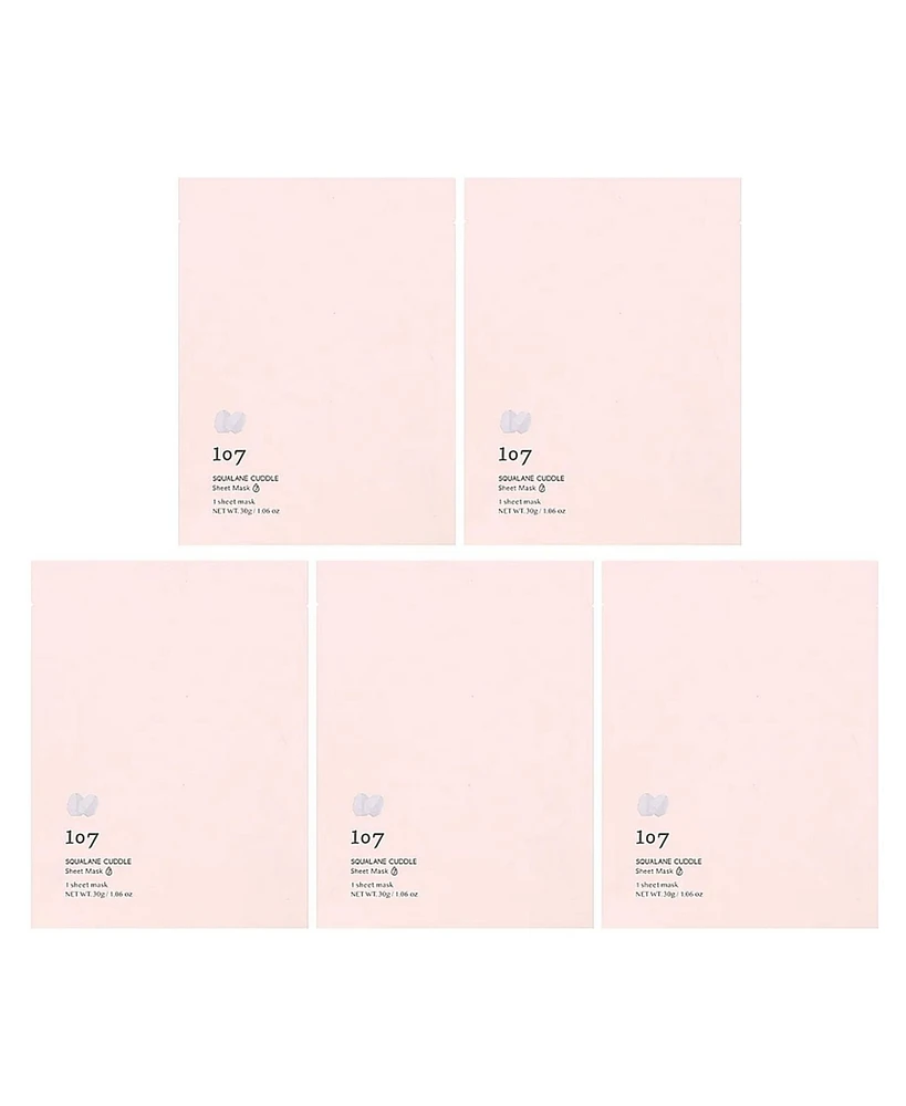 107 Beauty Squalane Cuddle Beauty Sheet Masks 5 Sheets