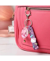 Hello Kitty Heart Liquid Keychain with Wrist Strap - Travel Gifts