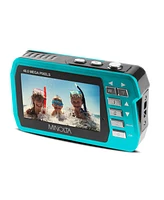 Minolta MN40WP 48MP Qhd Dual Lcd Screen Waterproof Camera, Blue