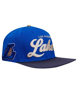 Pro Standard Men's Blue/Navy Los Angeles Lakers Legacy Snapback Hat