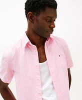 Tommy Hilfiger Men's Short Sleeve Flex Poplin Regular Fit Shirt