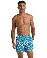 Original Penguin Men's Slim-Fit Geometric Swim Trunks