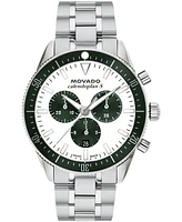 Movado Men's Calendoplan S Swiss Quartz Chrono Stainless-Steel Watch, 42mm