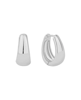 And Now This Graduated Huggie Hinged Hoop Earrings