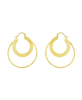 And Now This Double Row Hoop Earrings