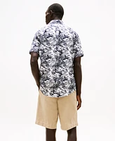 Tommy Hilfiger Men's Regular-Fit Island Print Linen Shirt