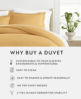 ienjoy Home Double Brushed Solid Duvet Cover Set