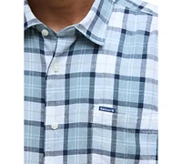 Barbour Men's Midfield Relaxed Fit Short Sleeve Tartan Button-Front Shirt
