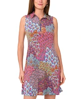 Msk Petite Paisley-Print Shift Dress