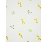 Little Me Baby Safari Short-Sleeve Cotton Bodysuits, Pack of 3
