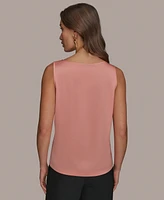 Donna Karan New York Women's Scoop-Neck Satin Tank Top