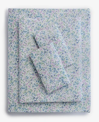 Charter Club Ditsy Floral Printed 550-Thread Count 4-Pc. Sheet Set, Queen, Exclusively at Macy's