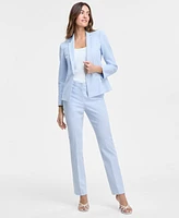Tahari Asl Women's Seersucker Ruched-Sleeve Jacket