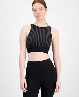 Id Ideology Women's High-Neck Cutout-Back Sports Bra, Exclusively at Macy's