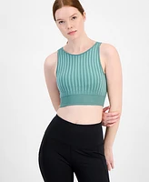 Id Ideology Women's High-Neck Cutout-Back Sports Bra, Exclusively at Macy's