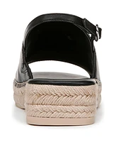Franco Sarto Women's Rune Open Round Toe Slingback Espadrille Sandals