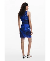 Desigual Women's Draped short dress