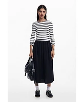 Desigual Women's Combined midi dress
