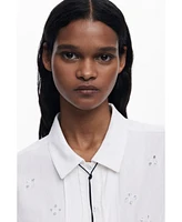 Desigual Women's Embroidered fitted shirt