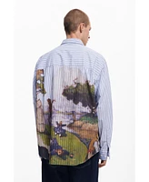 Desigual Men's Landscape print shirt