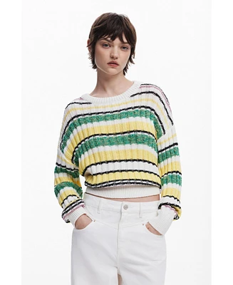 Desigual Women's Colorful striped sweater