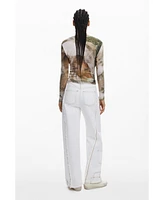 Desigual Women's High-neck horse T-shirt
