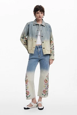 Desigual Women's Floral Culotte Jeans