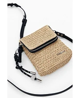 Desigual Women's Raffia phone holder wallet