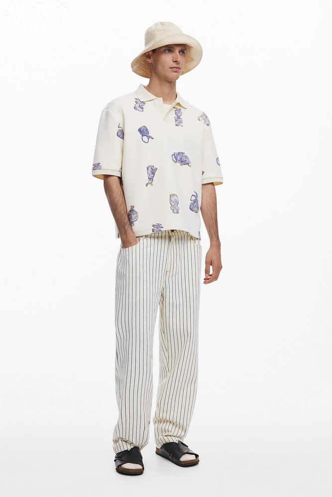 Desigual Men's Vertical striped pants