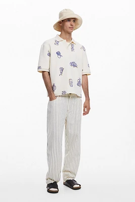 Desigual Men's Vertical striped pants