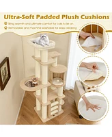 Cat Tree with Cozy Perch, Condo & Space Capsule Fun & Comfortable Play Tower for Cats