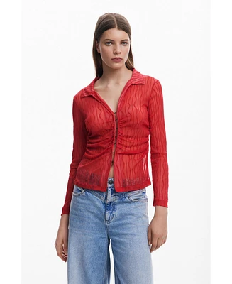 Desigual Women's Semi-transparent T-shirt