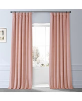 Half Price Drapes Apricot Blossom Signature Plush Velvet Hotel Blackout Curtain