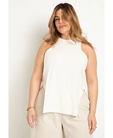 Eloquii Plus Scooped Hem Tank Top