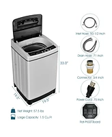 Full-Automatic Washing Machine 1.5 Cubic Feet 11 Lbs Washer and Dryer