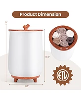 23L Large Luxury Bucket-Style Towel Warmer with Fragrant Disc Holder