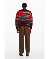 Desigual Men's Thick striped sweater