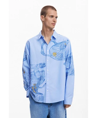 Desigual Men's Long-sleeve pottery shirt