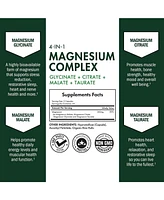 Magnesium Complex Supplement, Extra Strength 350mg Magnesium Glycinate Citrate, Supports Heart Health Sleep Nerves Muscles, Bioschwartz, 90ct