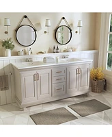 DeerValley Ursa 16" X 14" Rectangular Vitreous China Undermount Bathroom Sink with Overflow