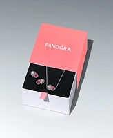 Pandora Red and Clear Double Halo Heart Gift Set