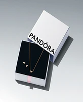 Pandora Gold Plated Triple Stone Heart Gift Set